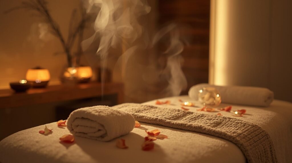 Luxury aromatherapy massage at Sofitel Wellness is the best spa in Hyderabad.